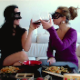 Two masked Brazilian girls enjoy a meal together, then later take turns shitting onto a plate. Two different angles are shown, although the aspect ratio is a little stretched in one of them. Presented in 720P HD. Over 10.5 minutes.